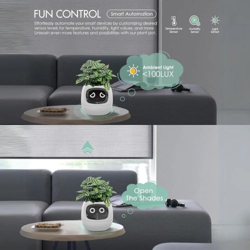 Інтерактивний розумний горщик для рослин Ivy Smart Planter Tuya AI, рожевий Інтерактивний розумний горщик для рослин Ivy Smart Planter Tuya AI, рожевий фото