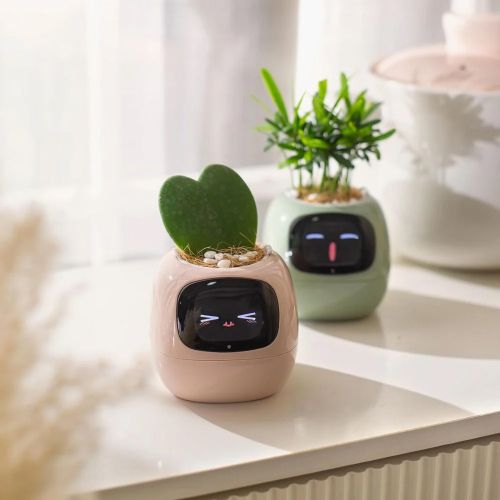 Інтерактивний розумний горщик для рослин Ivy Smart Planter Tuya AI, рожевий Інтерактивний розумний горщик для рослин Ivy Smart Planter Tuya AI, рожевий фото