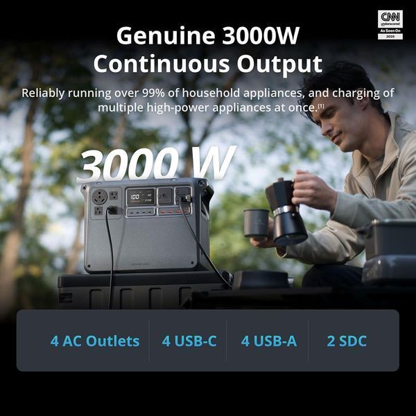 Зарядна станція DJI Power 2000 LiFePO4 2048 Вт&middot;год 3000 Вт для дому з UPS CP.DY.00000171.01 фото