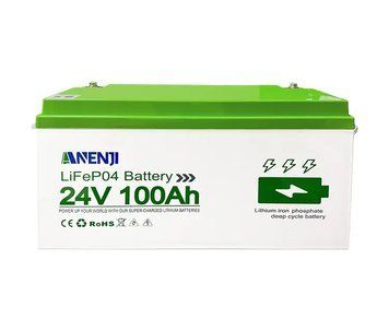 ANENJI LiFePO4 24V 100 Ah A- grade літій-залізо-фосфатний акумулятор з вбудованою BMS, до 6000+ циклів ANENJI_10024 фото