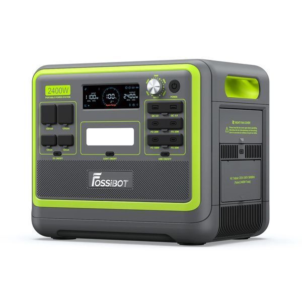 Зарядна станція Fossibot F2400 green, 2400 Вт, 2048 Вт*год FF2400 фото
