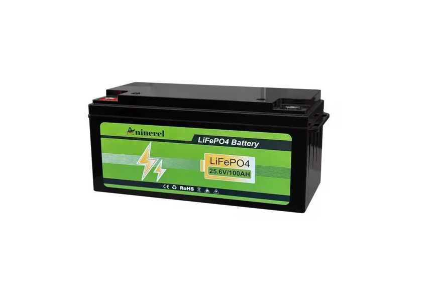 LiFePO4 літій-залізо-фосфатна батарея Aninerel 24 V 100 Ah 2.4 kWh Bluetooth, 6000+ циклів Aninerel_304_12.8 фото
