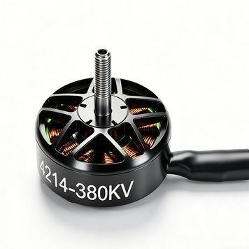 Мотор безколекторний 4214 380KV 8S для FPV дрона 13 дюймів вантажний для дальніх польотів RN-FPV-MOT-4214-380KV фото