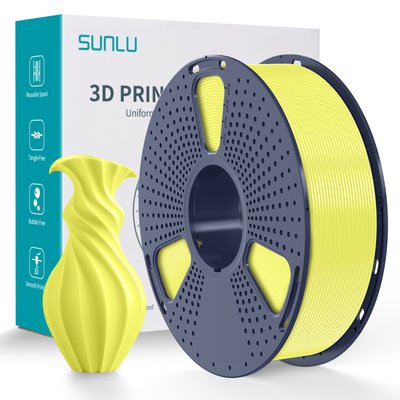 PLA-пластик Sunlu для 3D-принтера 1.75mm, 1kg, 200-230℃ / Жовтий Sunlu_PLA_yellow фото