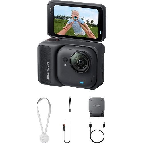 Екшн-камера Insta360 GO Ultra Midnight Black  INSTA360-GO-ULTRA-B фото