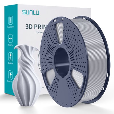 PLA-пластик Sunlu для 3D-принтера 1.75 мм, 1kг, 200-230℃ / Silver Sunlu_PLA_Silver фото