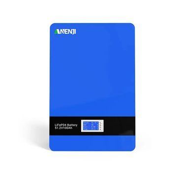 Настінний LiFePO4 ANENJI 51,2В 100Ah (5,12 кВт&middot;год), з вбудованим BMS, 6000+ циклів, для резервного живлення дому ANENJI_06 фото