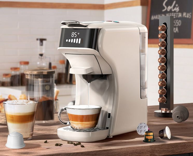 Кавоварка HiBREW H1B 5 в 1 (Мелена кава, Nespresso, Dolce Gusto, ESE-Pod, K-Cup) новинка 2024 року HiBREWH1W фото