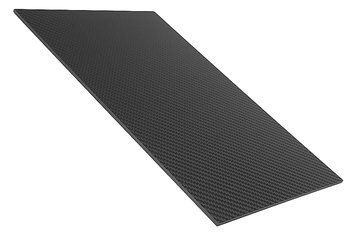Карбоновий лист (пластина) 3K Twill Matte 500&times;500&times;10 мм  CF-SHEET-3K-500500-10 фото